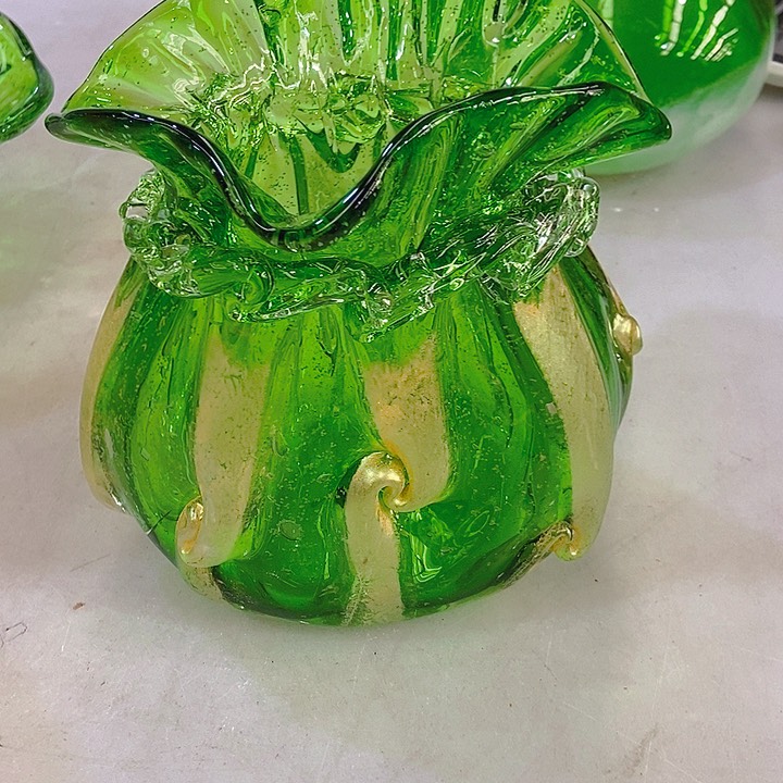 琉璃琉璃花瓶高20口9