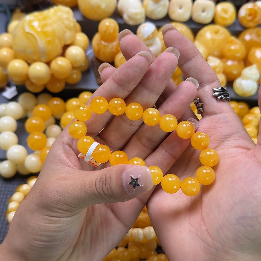 未镶嵌蜜蜡珠宝奇石同料12mm