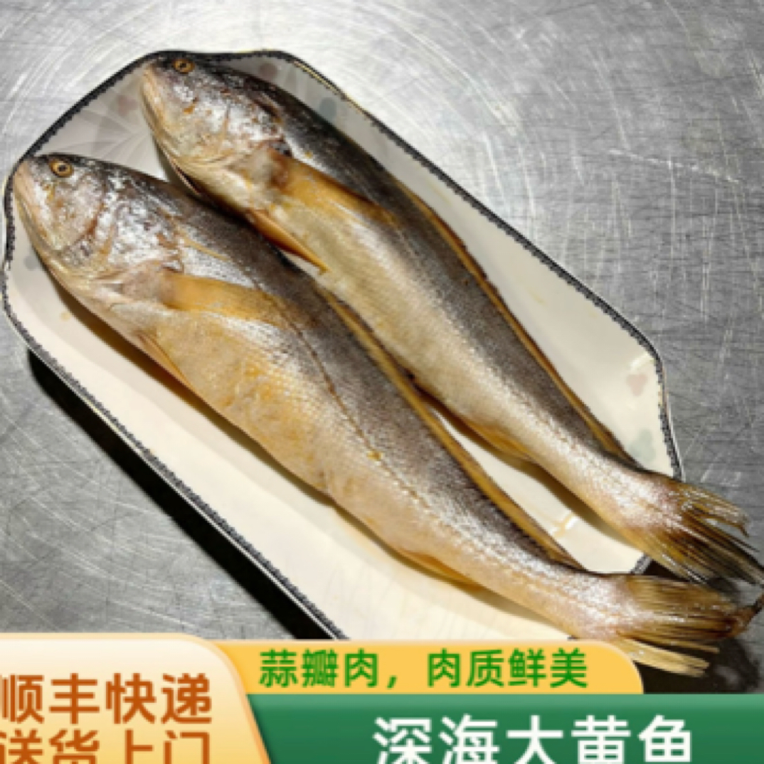 （7条）海黄鱼 肉质鲜嫩  急冻锁鲜 码头直发300-400克/条 到手7条