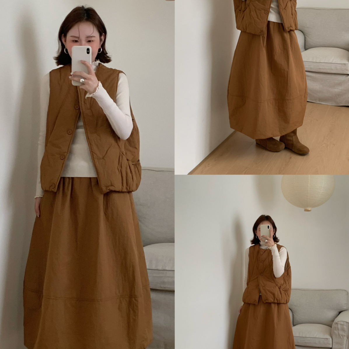 冬日特调2025年秋冬新款韩版宽松百搭两件套夹棉加厚马甲+160568