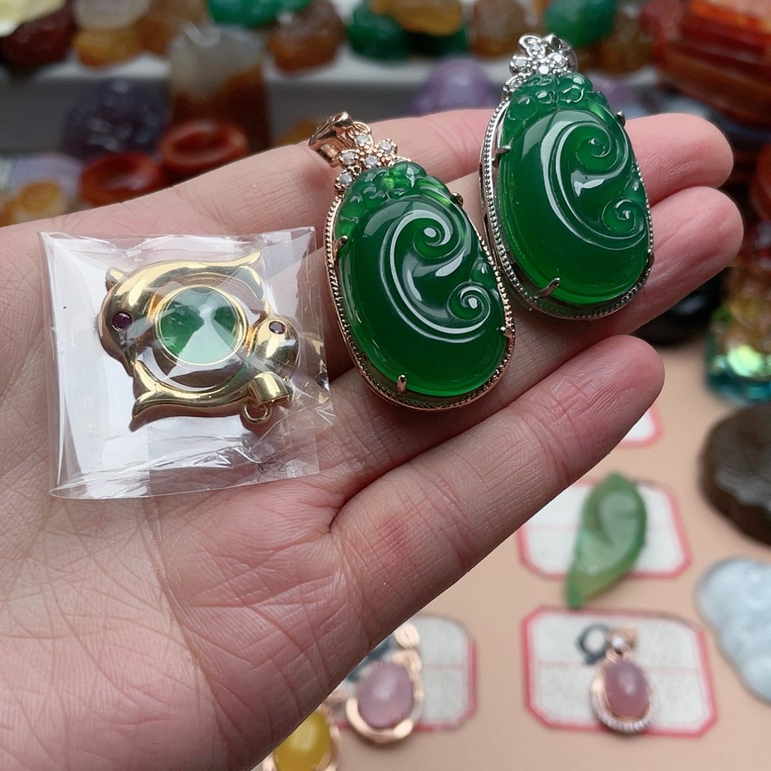 玛瑙/玉髓颈饰合金元*姐