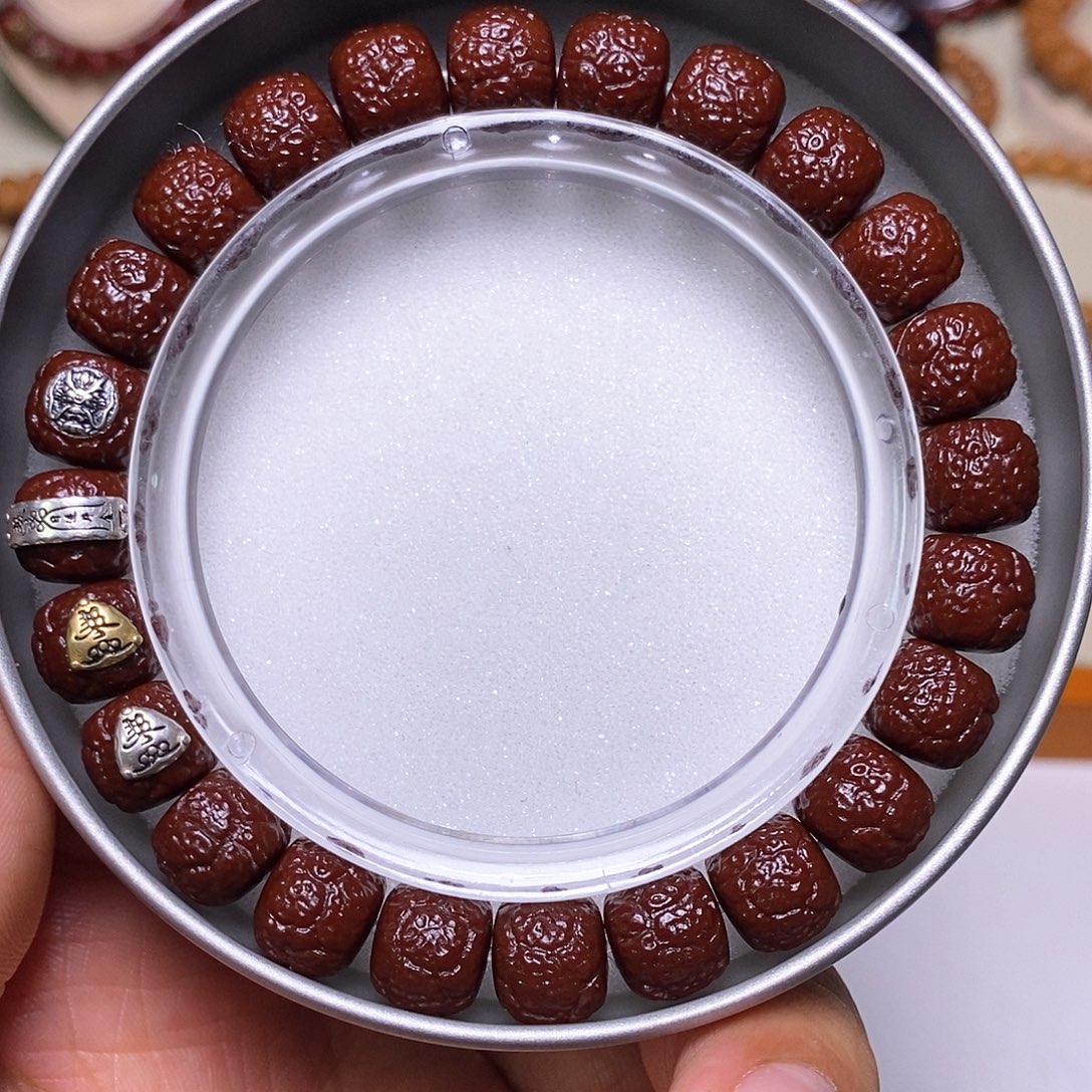 猴头核桃手串牛油膏机刷四标饕餮尺寸10+全品