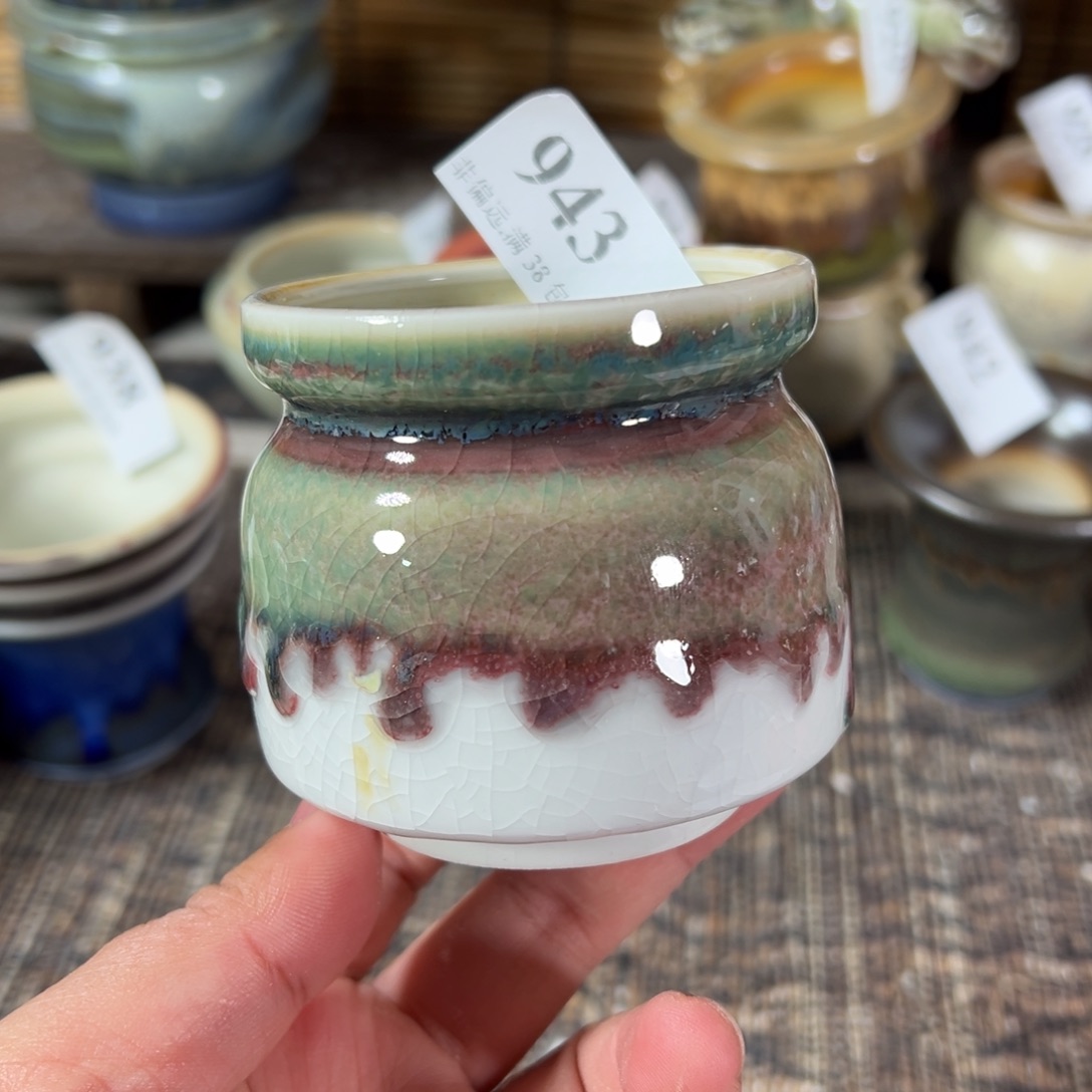 红陶景德镇手工花盆