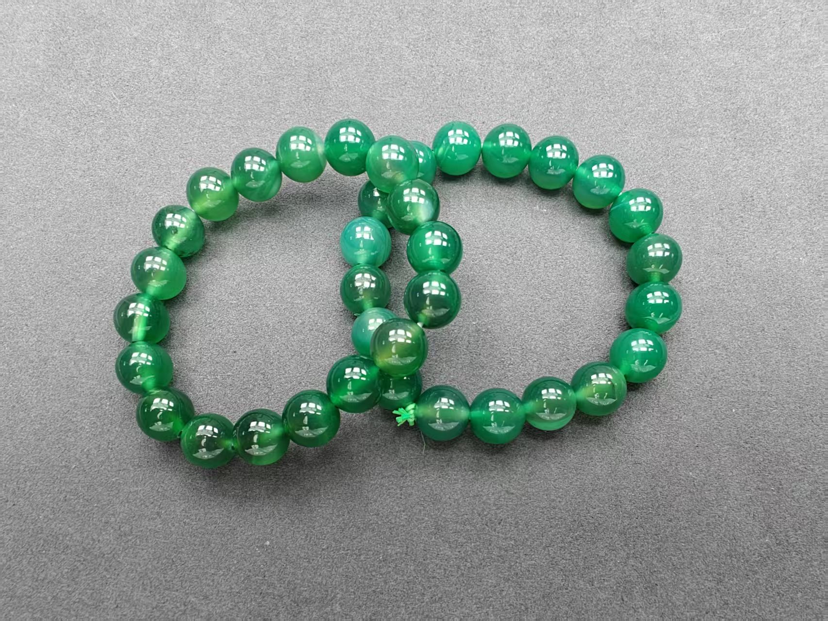如花珠宝-多样性发货其一-绿玛瑙手串
