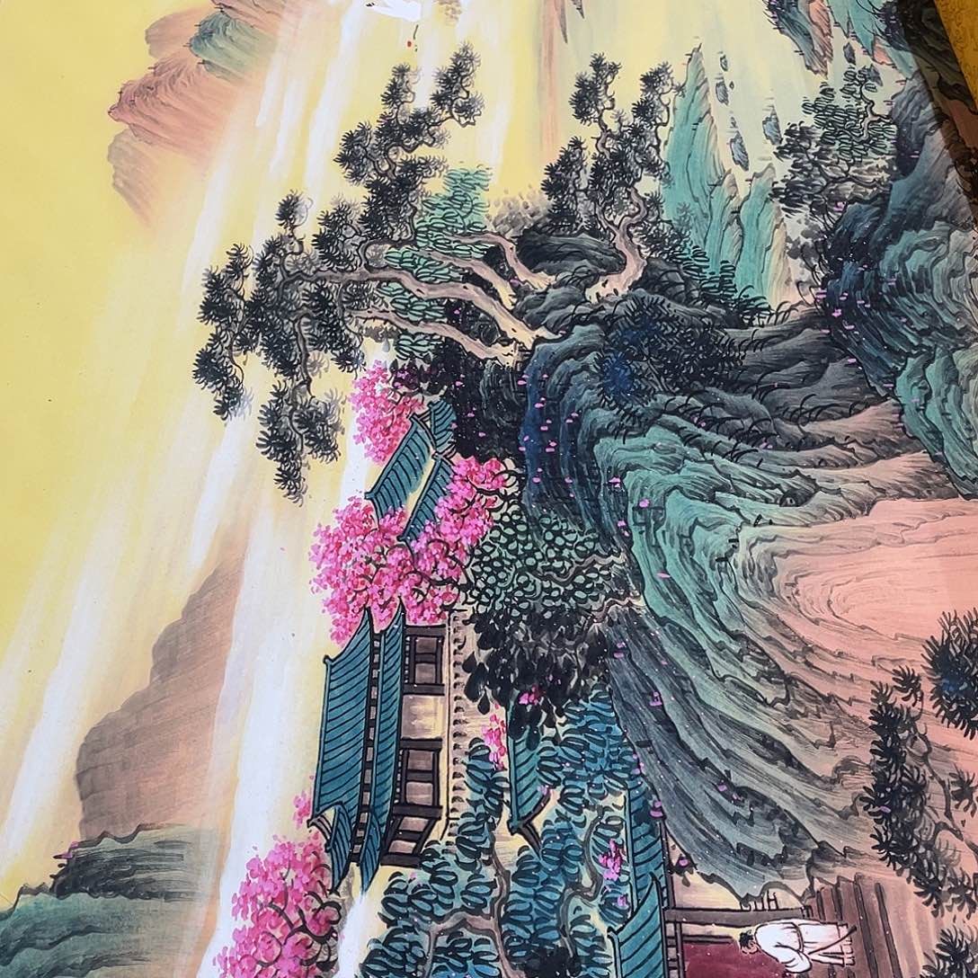 国画手绘作品带运险w