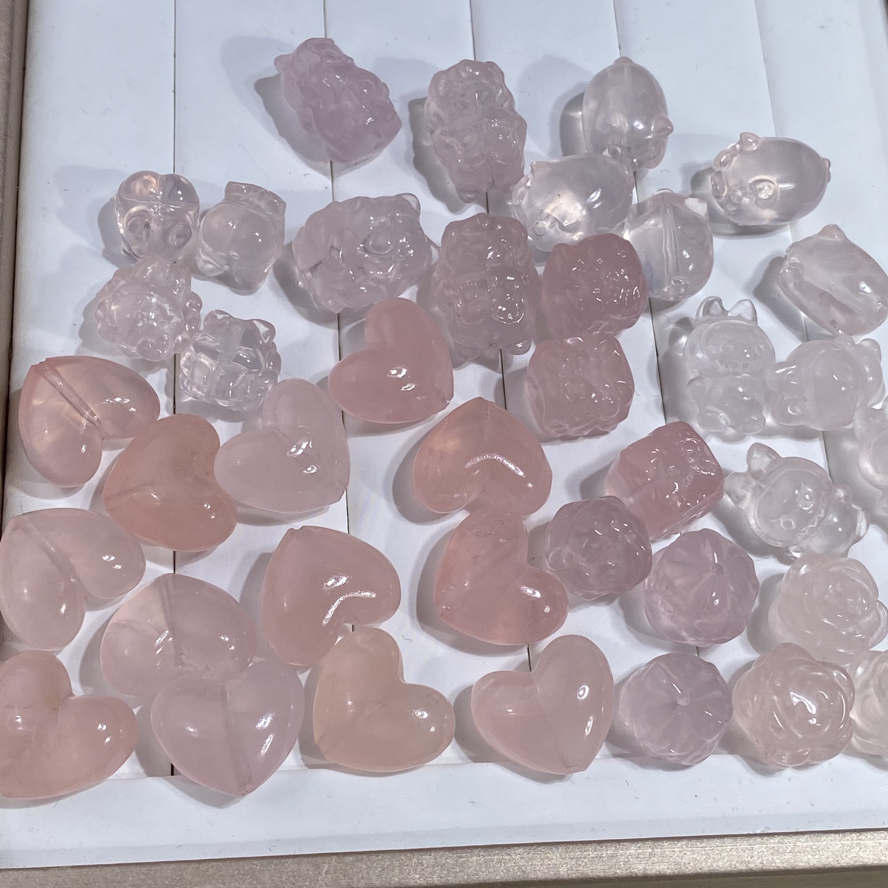 粉水晶单颗多样性发货