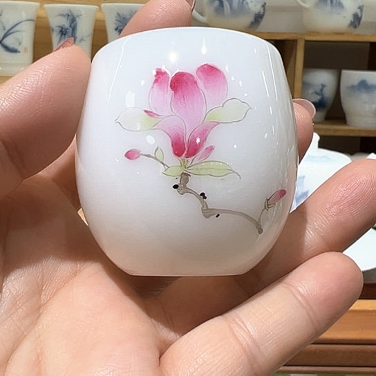 杯子璞玉冰种玉瓷