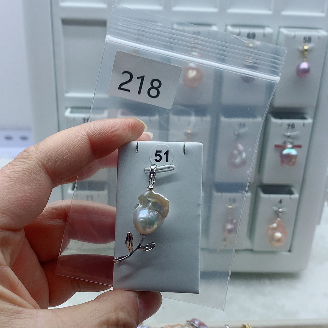 淡水珍珠吊坠(不含链)合金