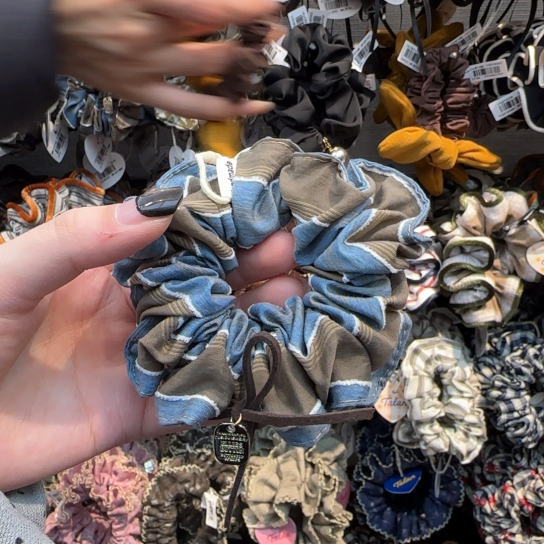 布艺铁合金棕色蓝色条纹