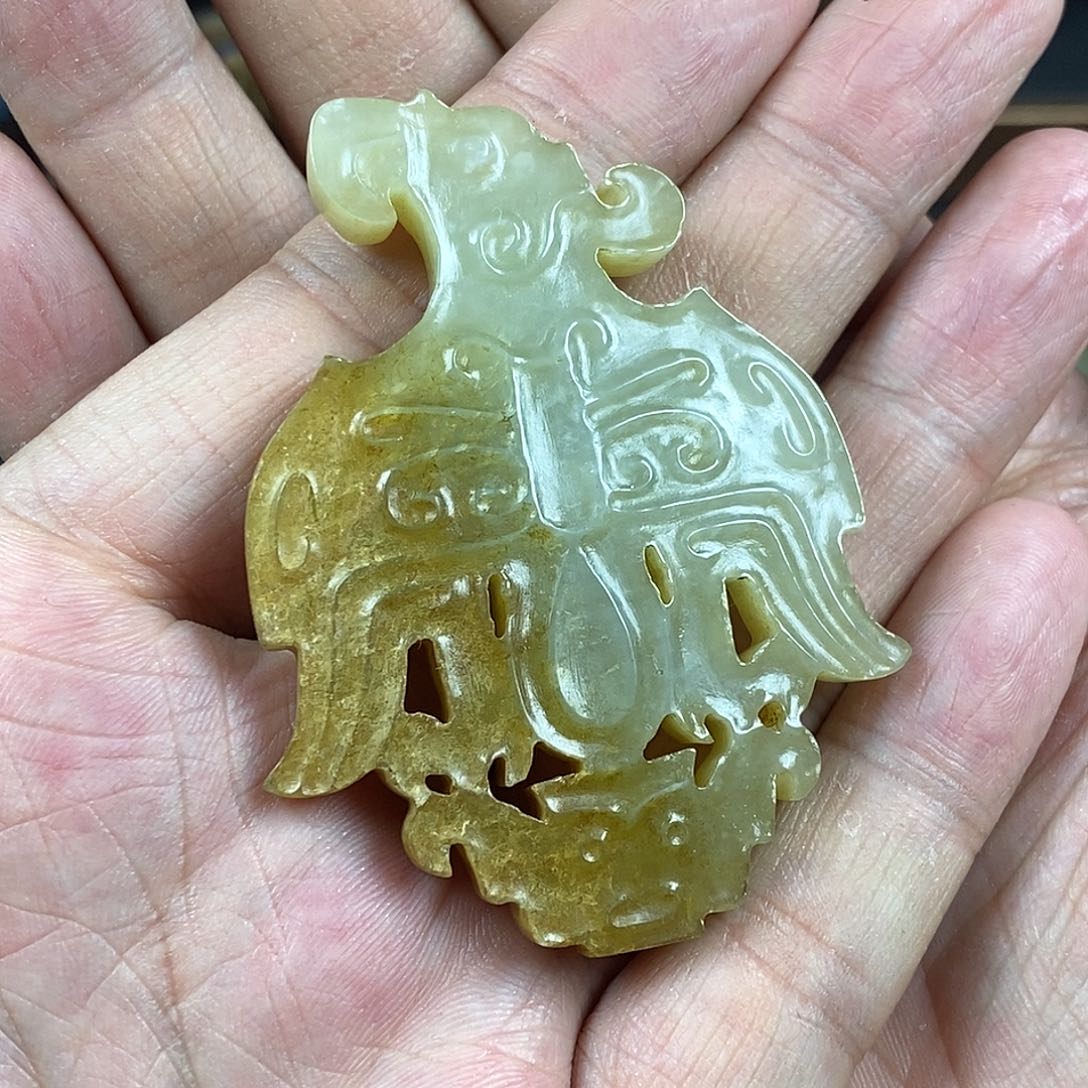 和田玉（糖玉）挂件未镶嵌随*