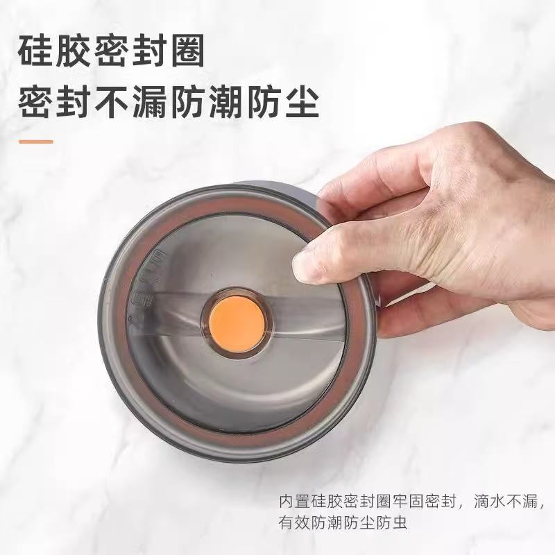 不锈钢保鲜盒带盖子保鲜碗家用冰箱收纳盒厨房圆形分装盒便当盒