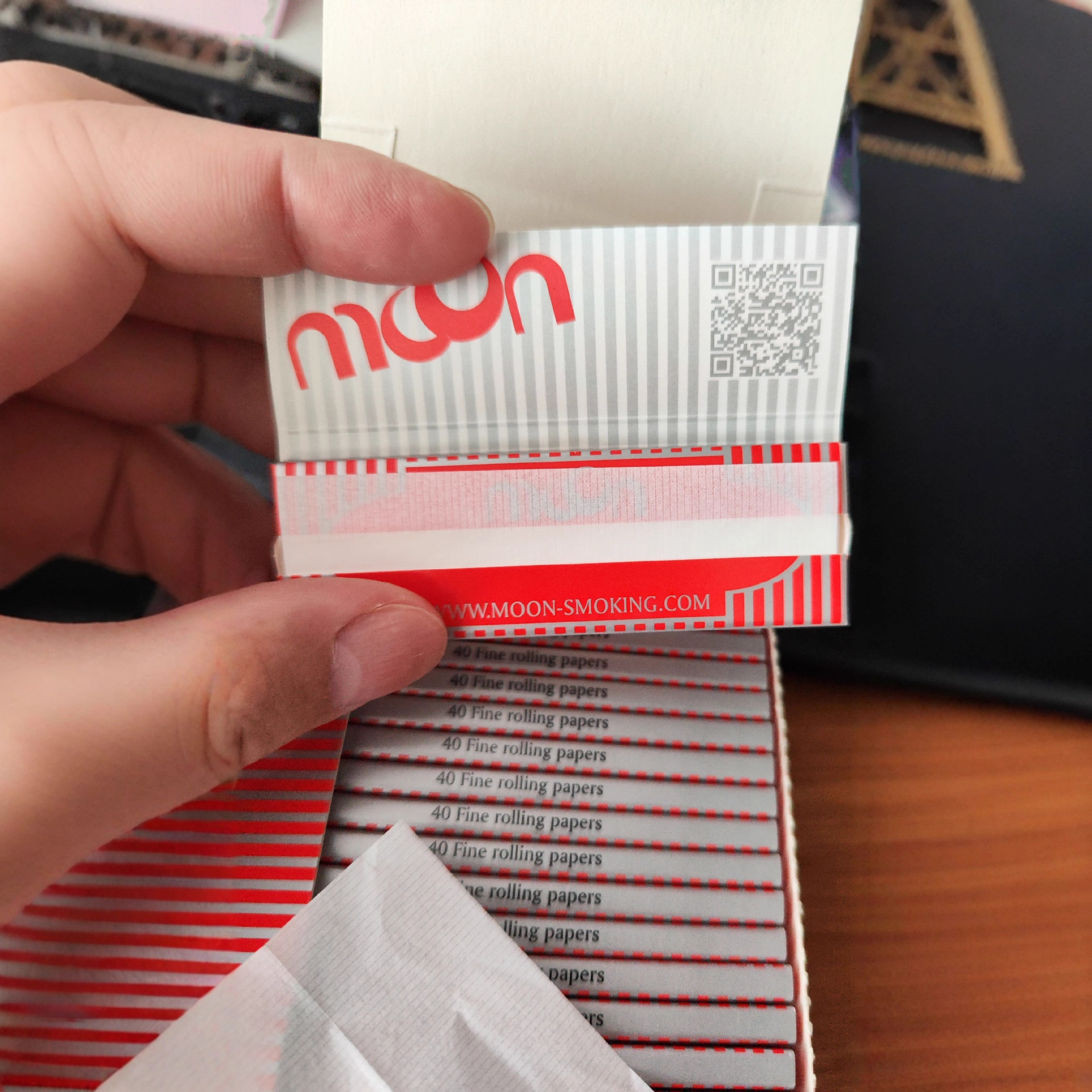 mcom新款手工折纸红月亮一次性安全慢燃纸 diy小创意折纸