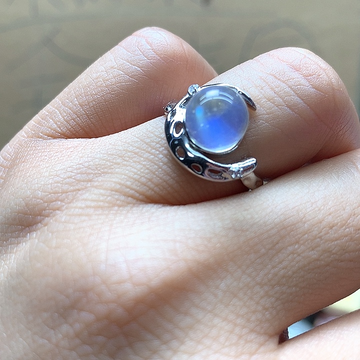 水晶水晶戒指银S925镶嵌