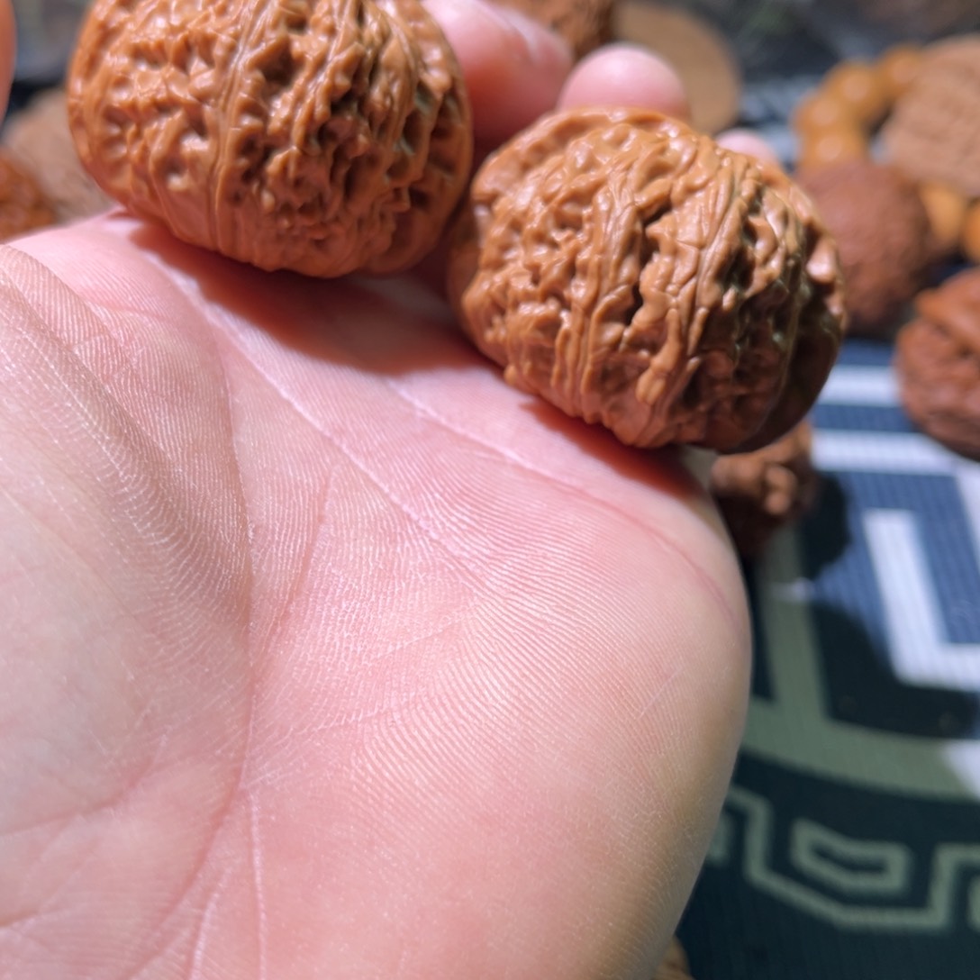 文玩核桃吊坠聚***中43球白