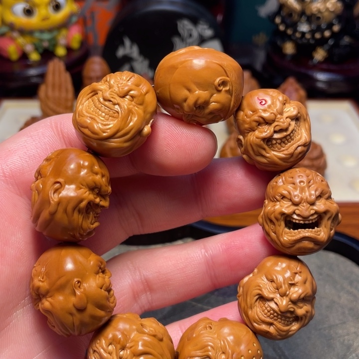 橄榄核手串/手链哈***生山鬼监制双面