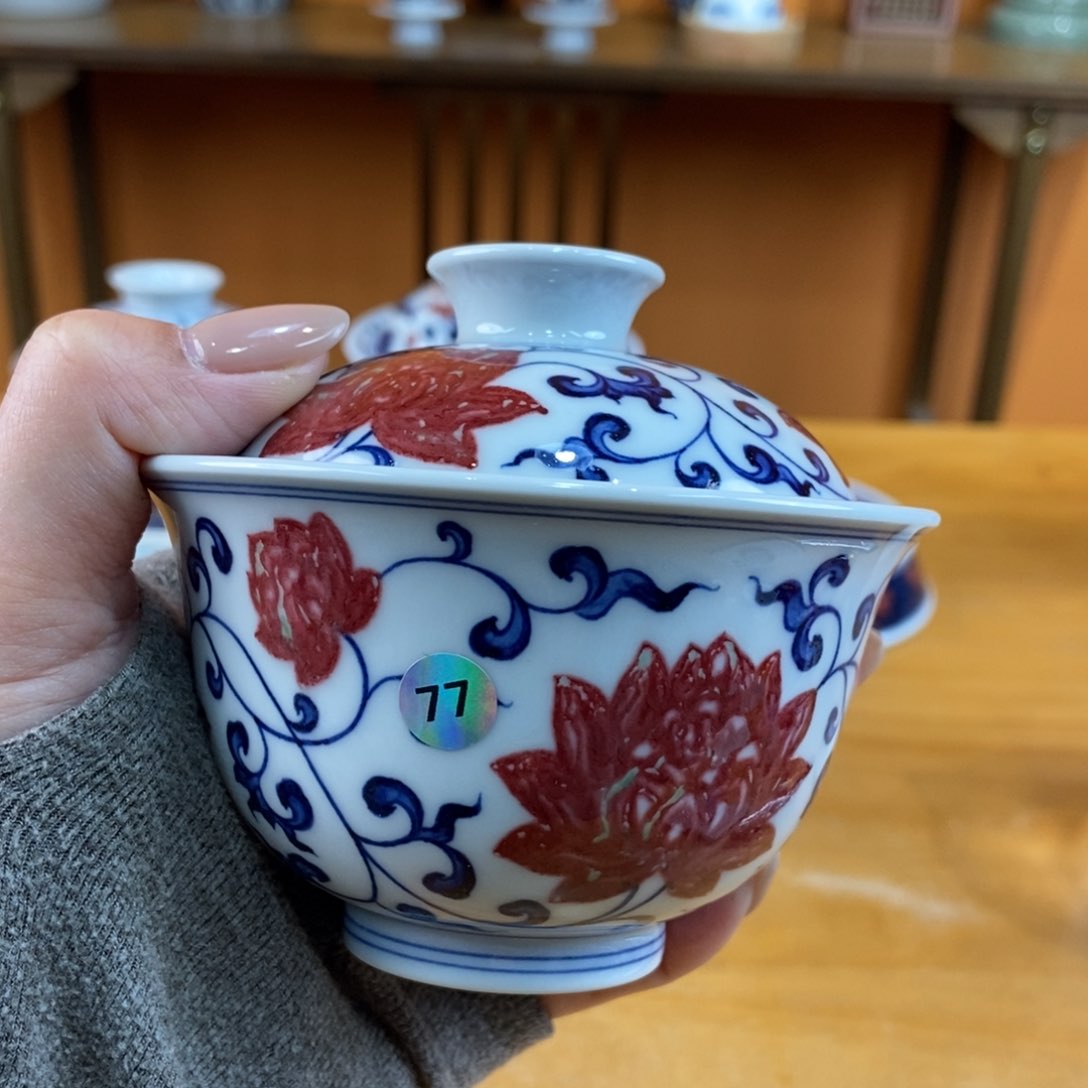 手绘现代茶具非古董