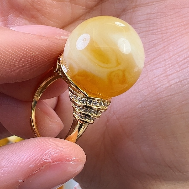 蜜蜡颈饰未镶嵌蜜蜡