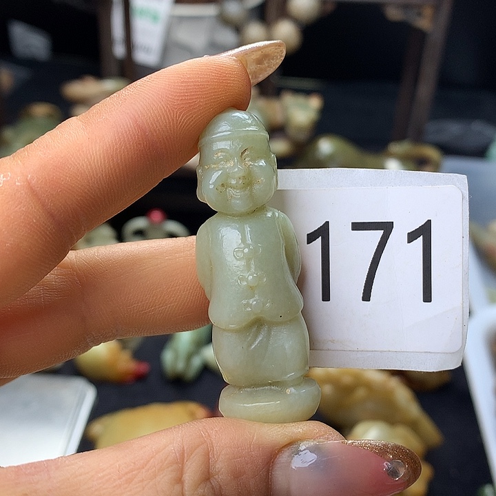 和田玉银S925镀金镶嵌颈饰