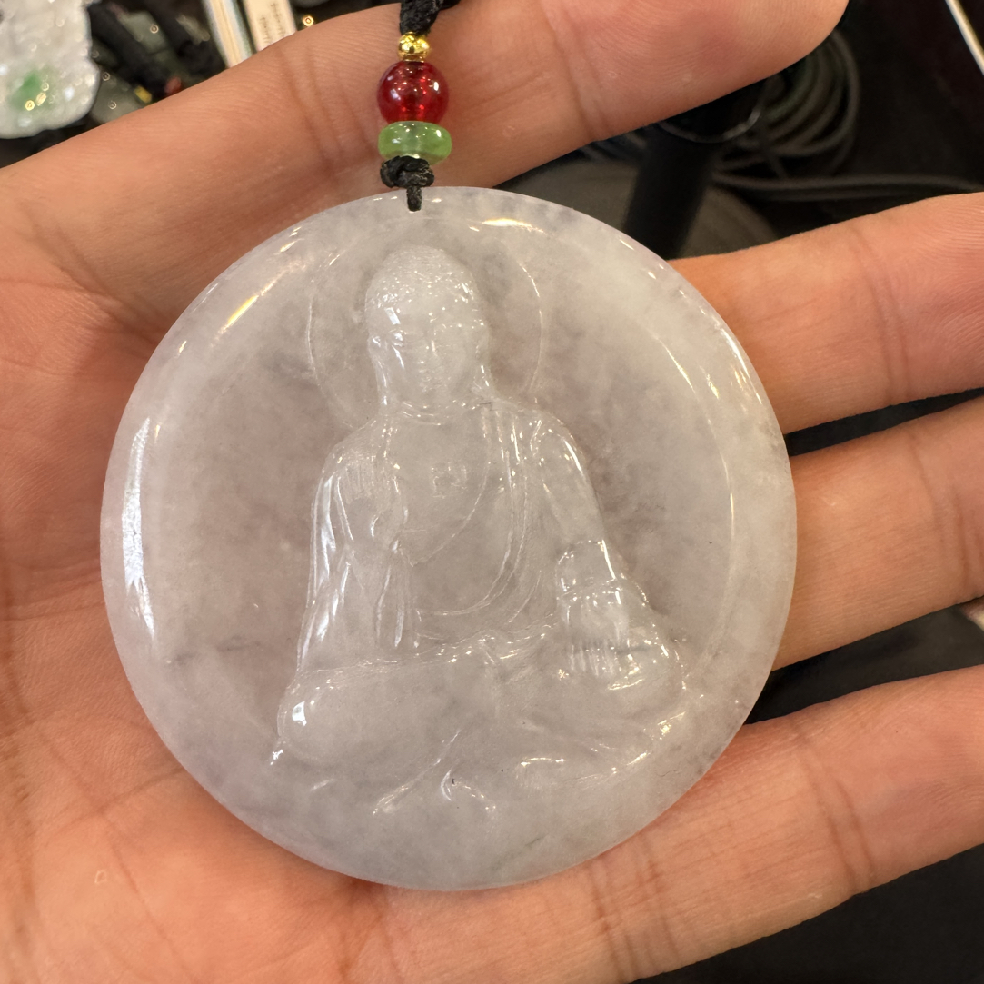 翡翠A货精品阿弥陀佛