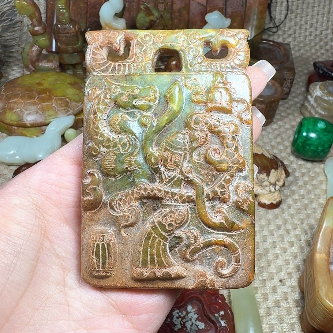 白玉菩提吊坠挂件