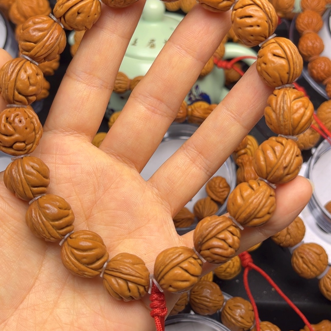 吊坠桃核龙纹桃核手串