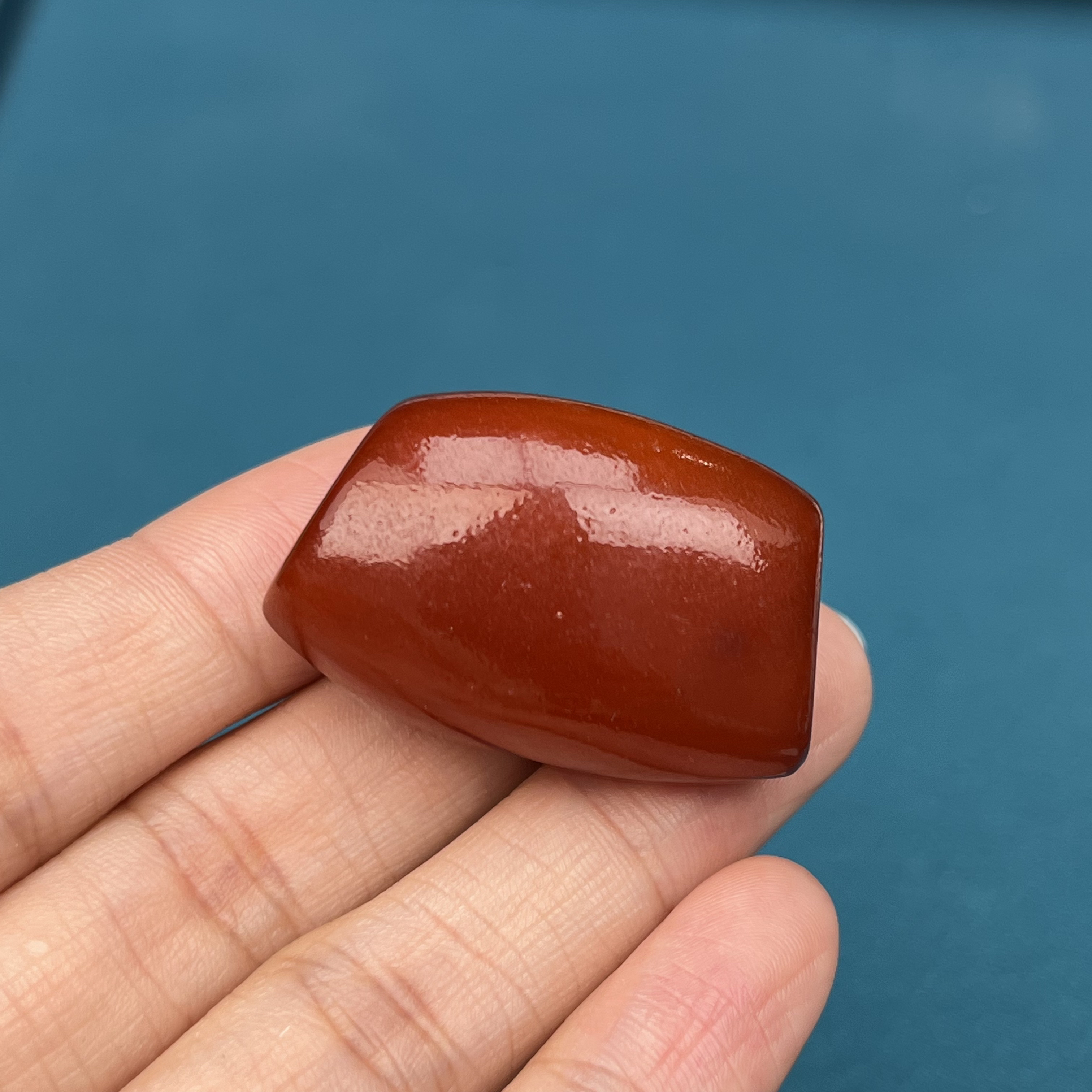 Y3595天然原矿蜜蜡 老蜡马蹄珠34x16mm 8克抖音基地质检发货