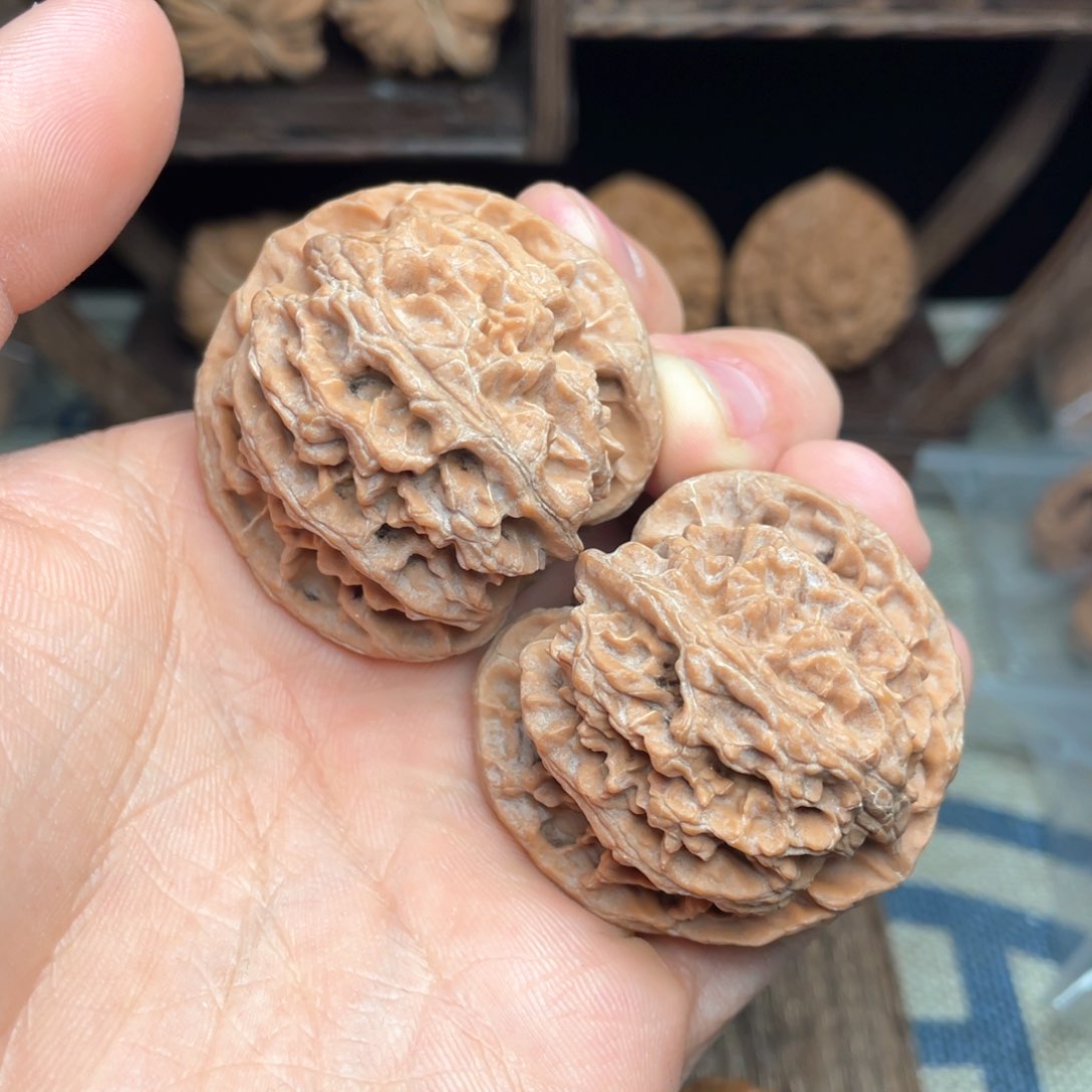 文玩核桃把件43毕业高货苹果园