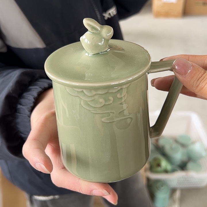 青瓷小米茶器龙泉青瓷