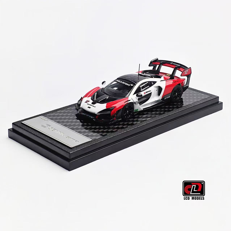 LCD 1:64 迈凯伦塞纳 McLaren Senna GTR  红白色 合金汽车模型