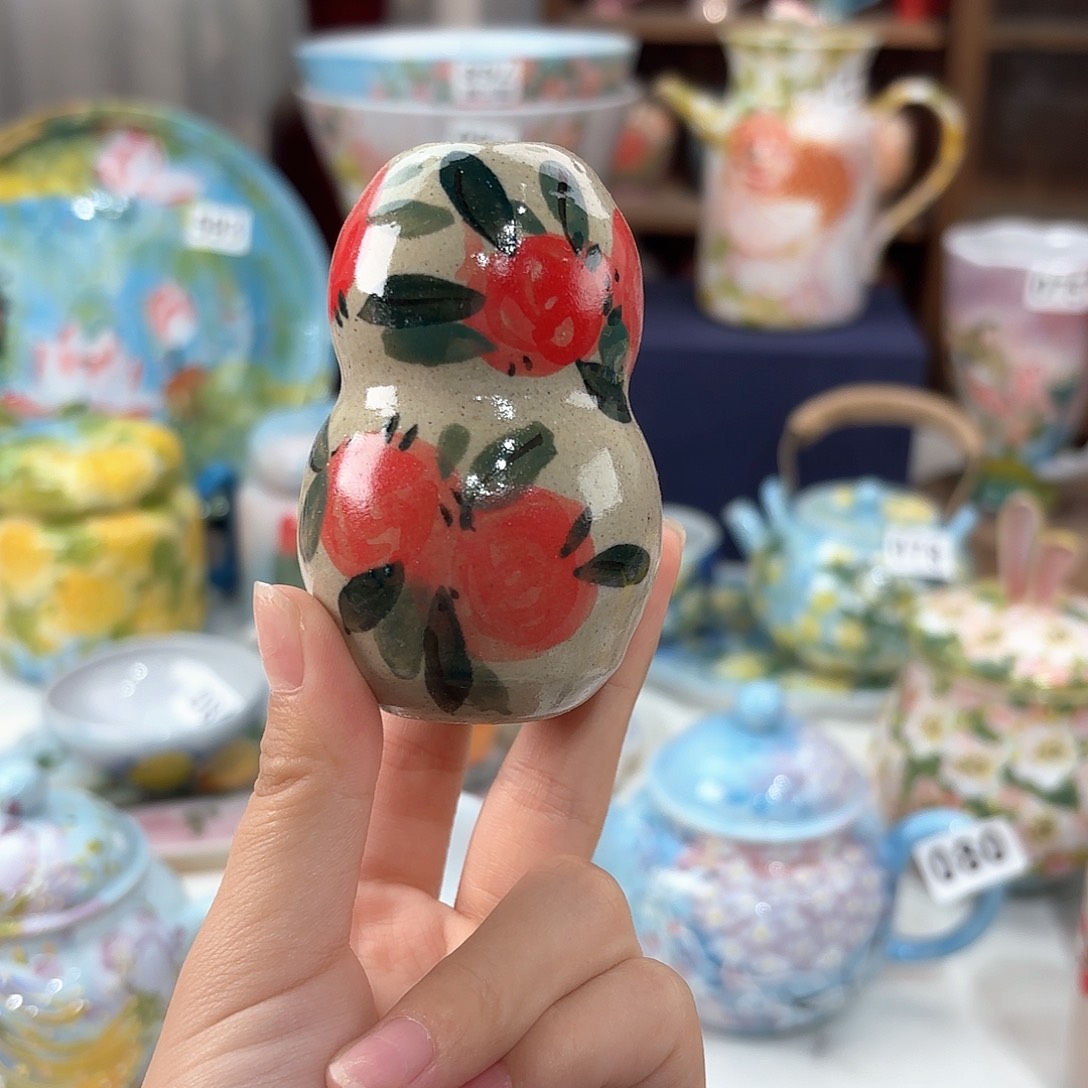景德镇手绘高温釉下彩陶瓷茶具