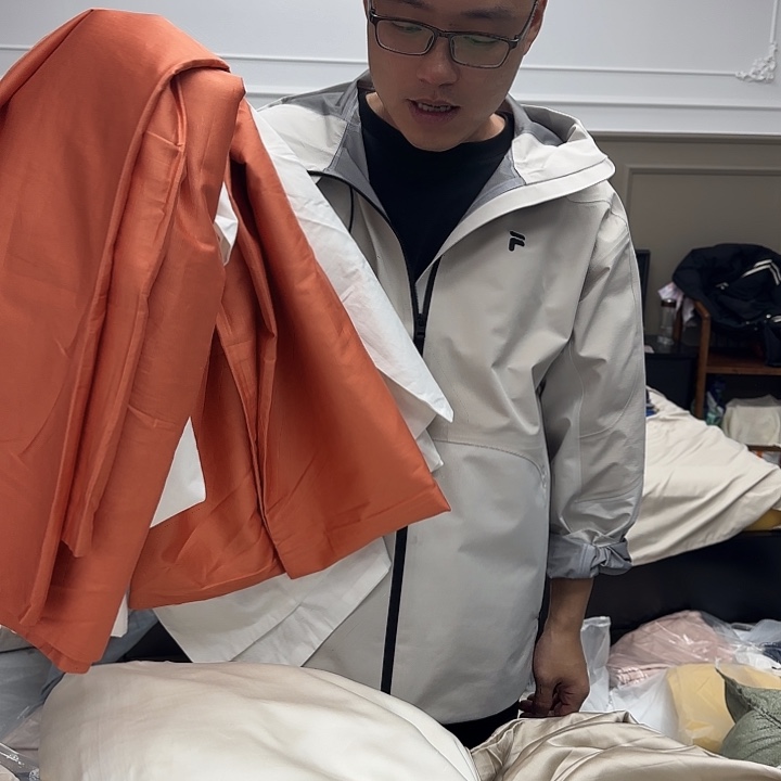 英***英棉全棉棉016两个被套1.5