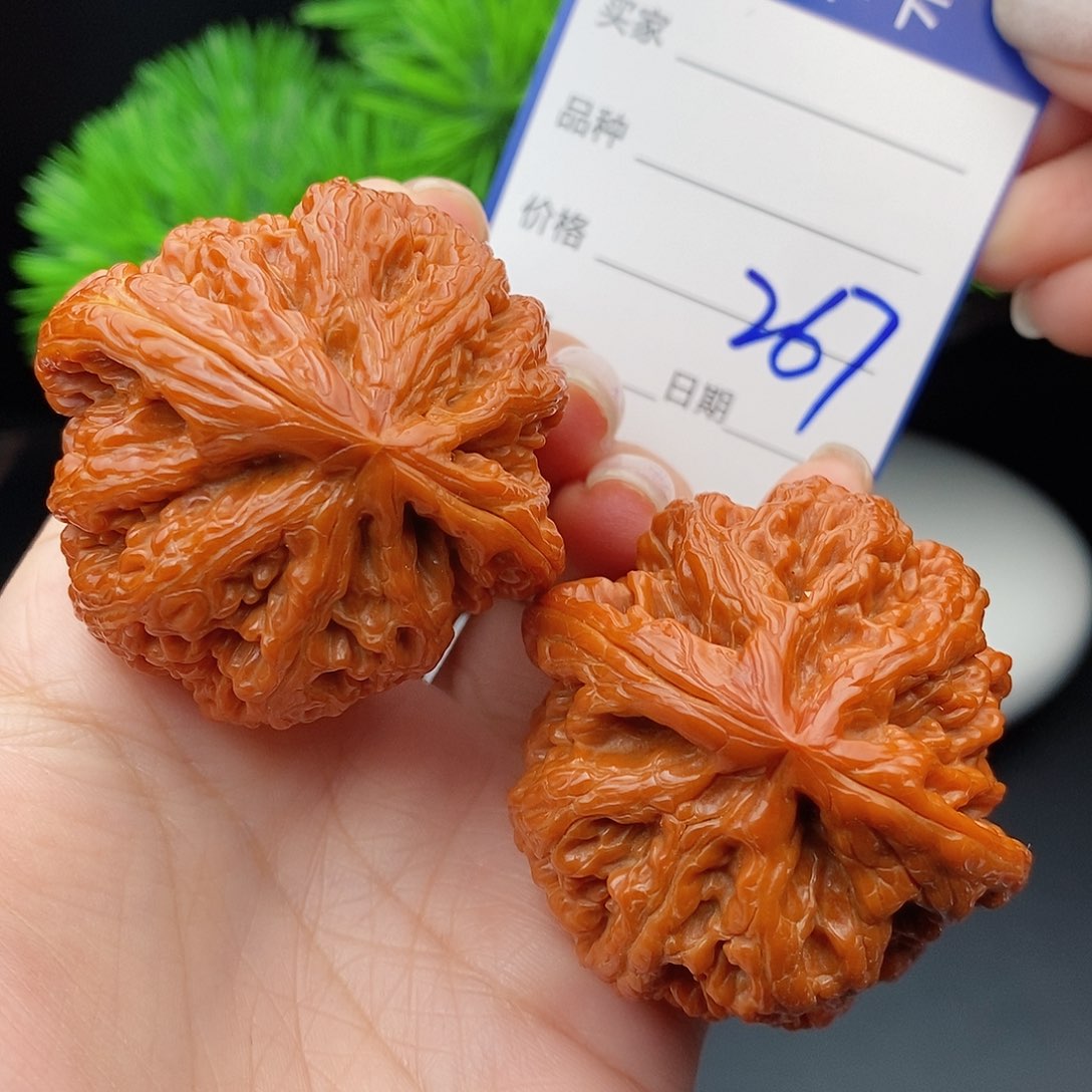 文玩核桃把件48粗筋267