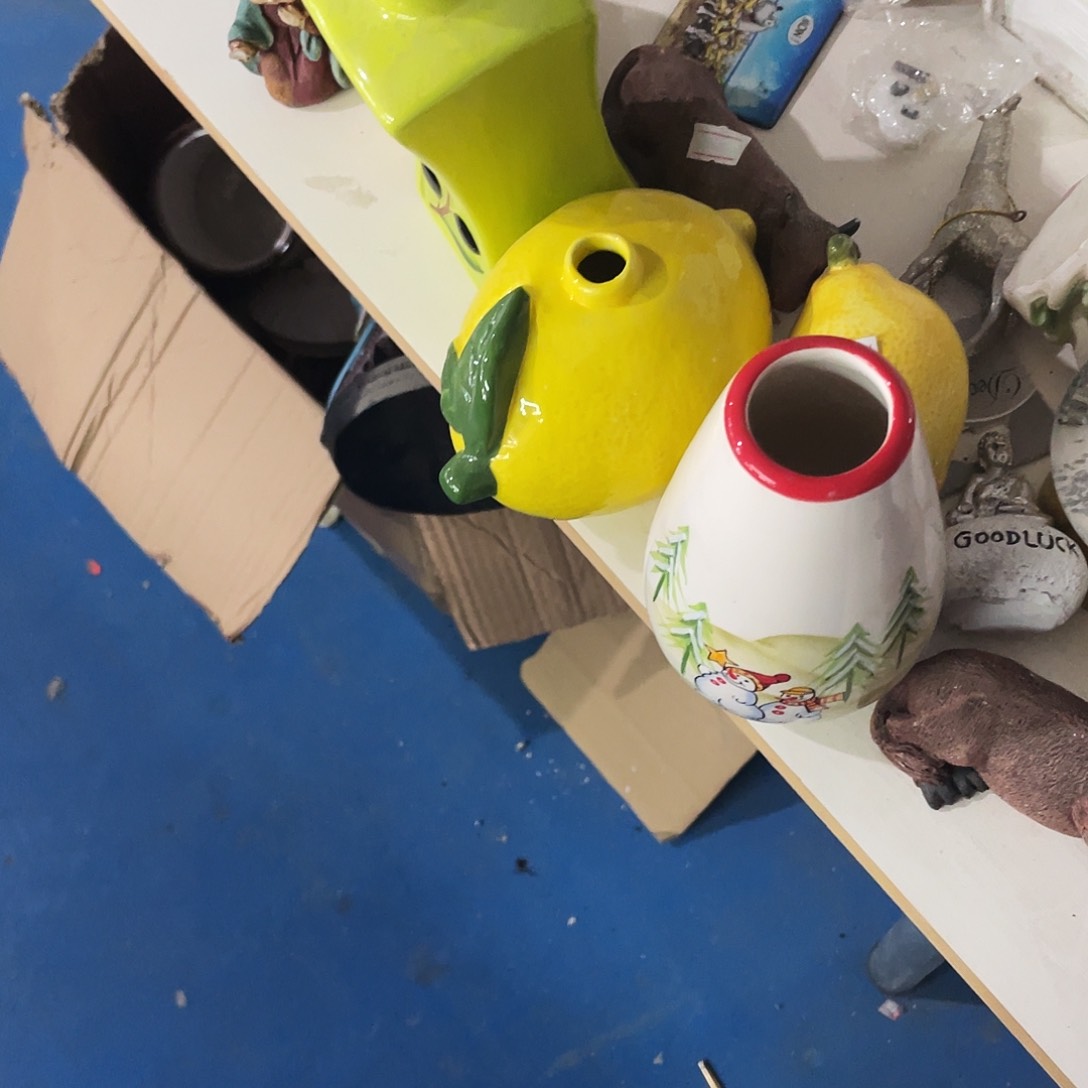 摆件蓝*蓝微瑕。                