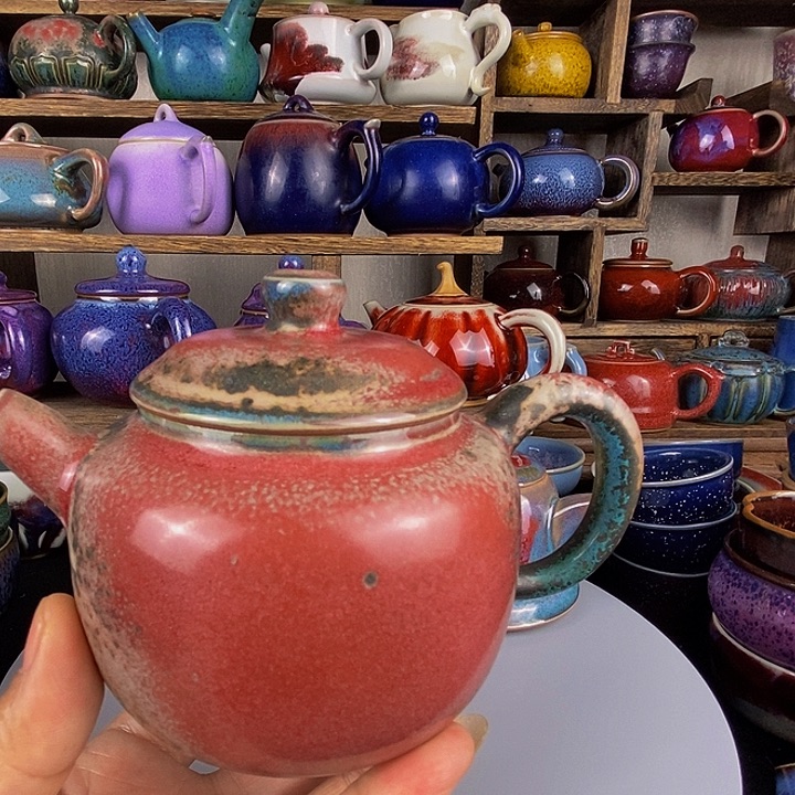 竹*中国神后钧瓷茶具处理