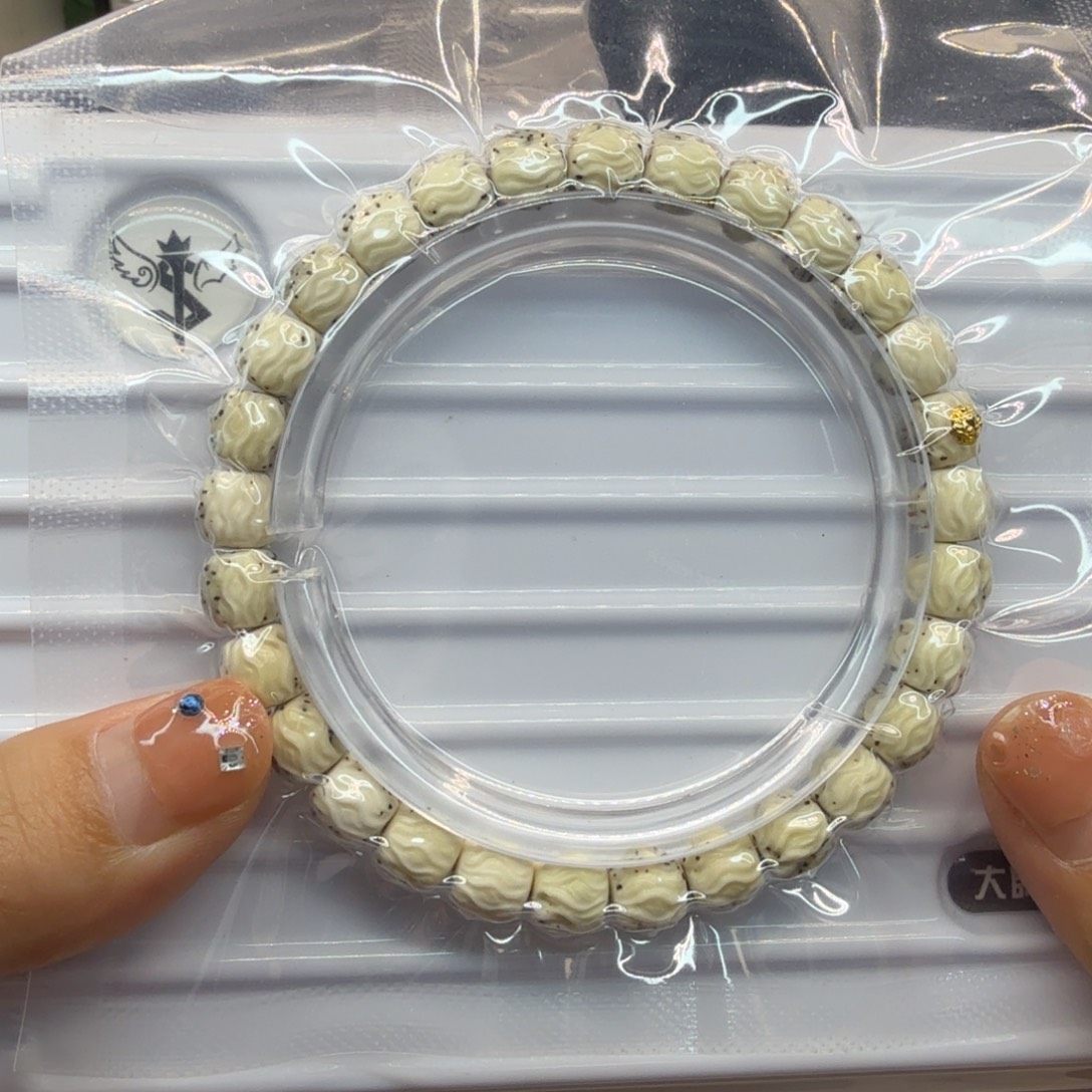 星月菩提吊坠，时光龙须8×7金标款7号