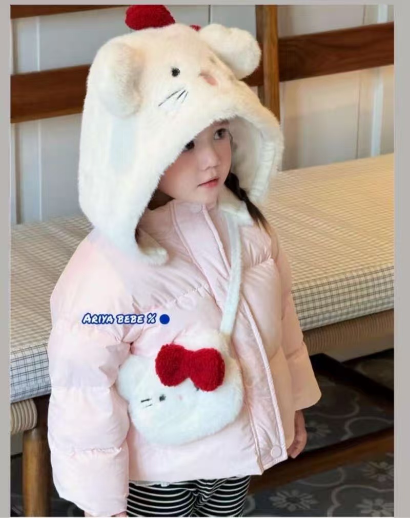 直播间扣号链接 备注编码 女宝韩系厚棉衣外套裙子