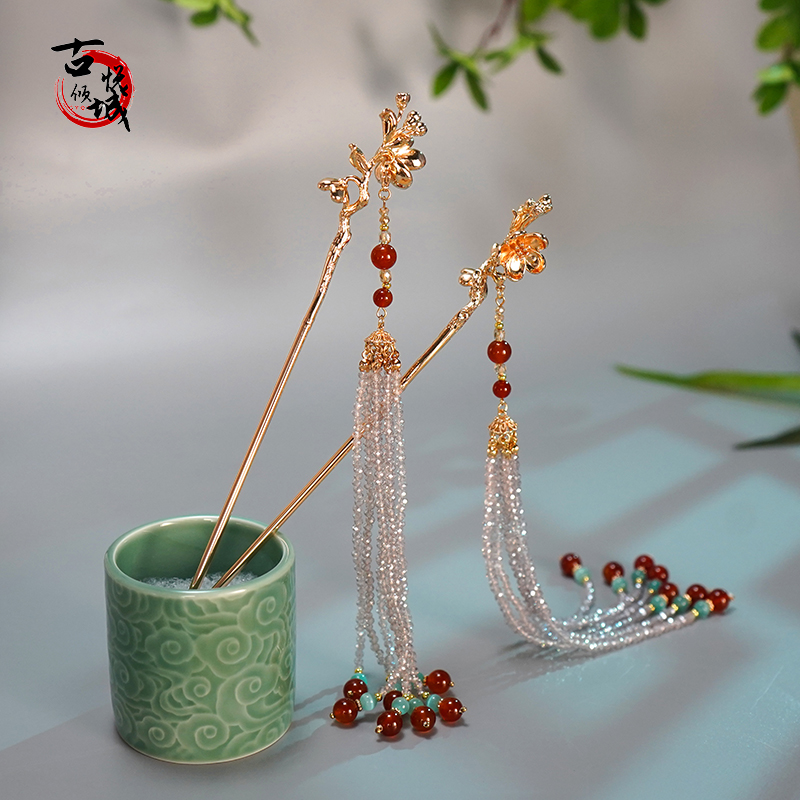 古悦倾城（12花神簪）古风汉服发饰