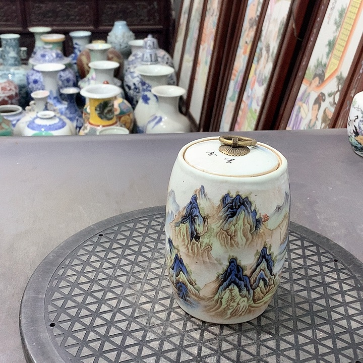 摆件陶博古架陶瓷摆件