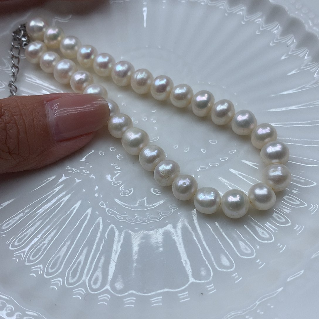 淡水珍珠7-8未镶嵌w96手链