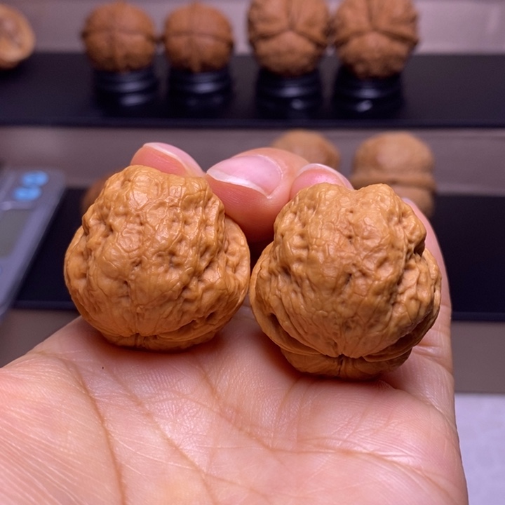 文玩核桃把件玉龙金蟾66