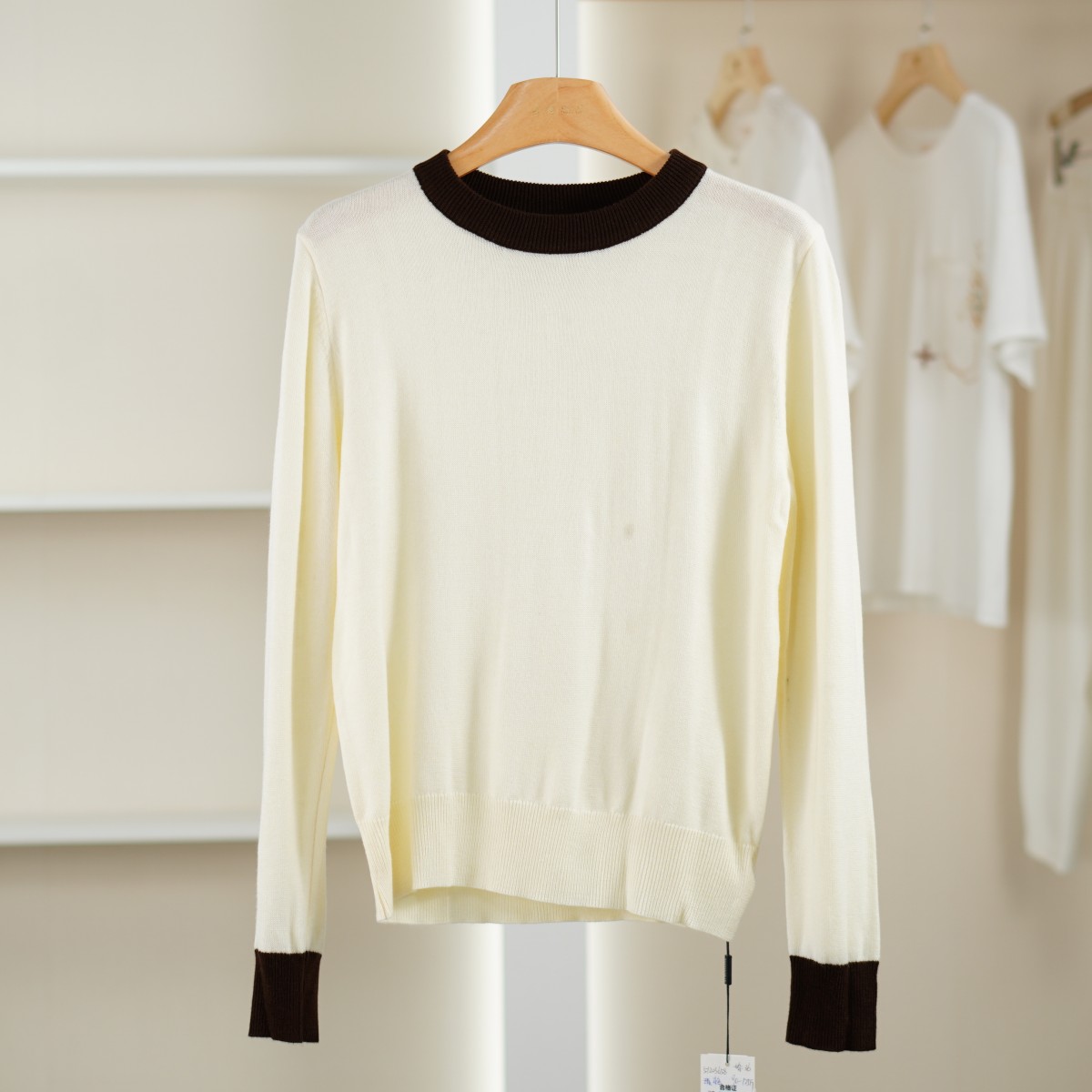 麦迪尚品【唯】51203658 春秋时尚女士套头针织衫品牌专柜折扣