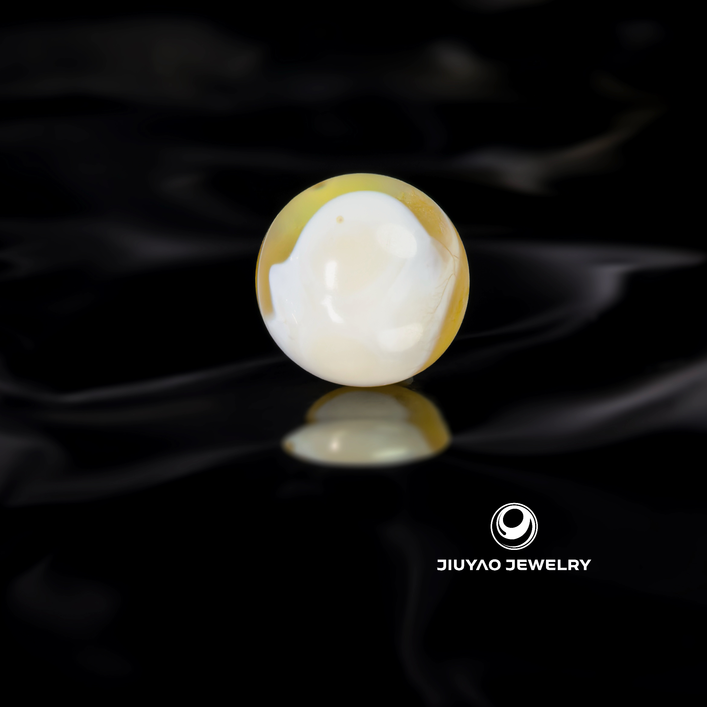 (11.0mm）11.0毫米金瓷白溶洞妖孽老型 一物一拍 天然琥珀蜜蜡