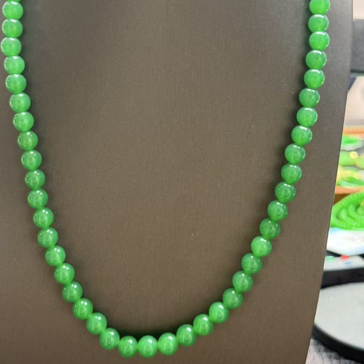 绿色时尚项链气质8mm