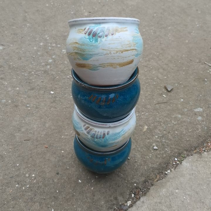 红陶11/9微瑕花盆，，