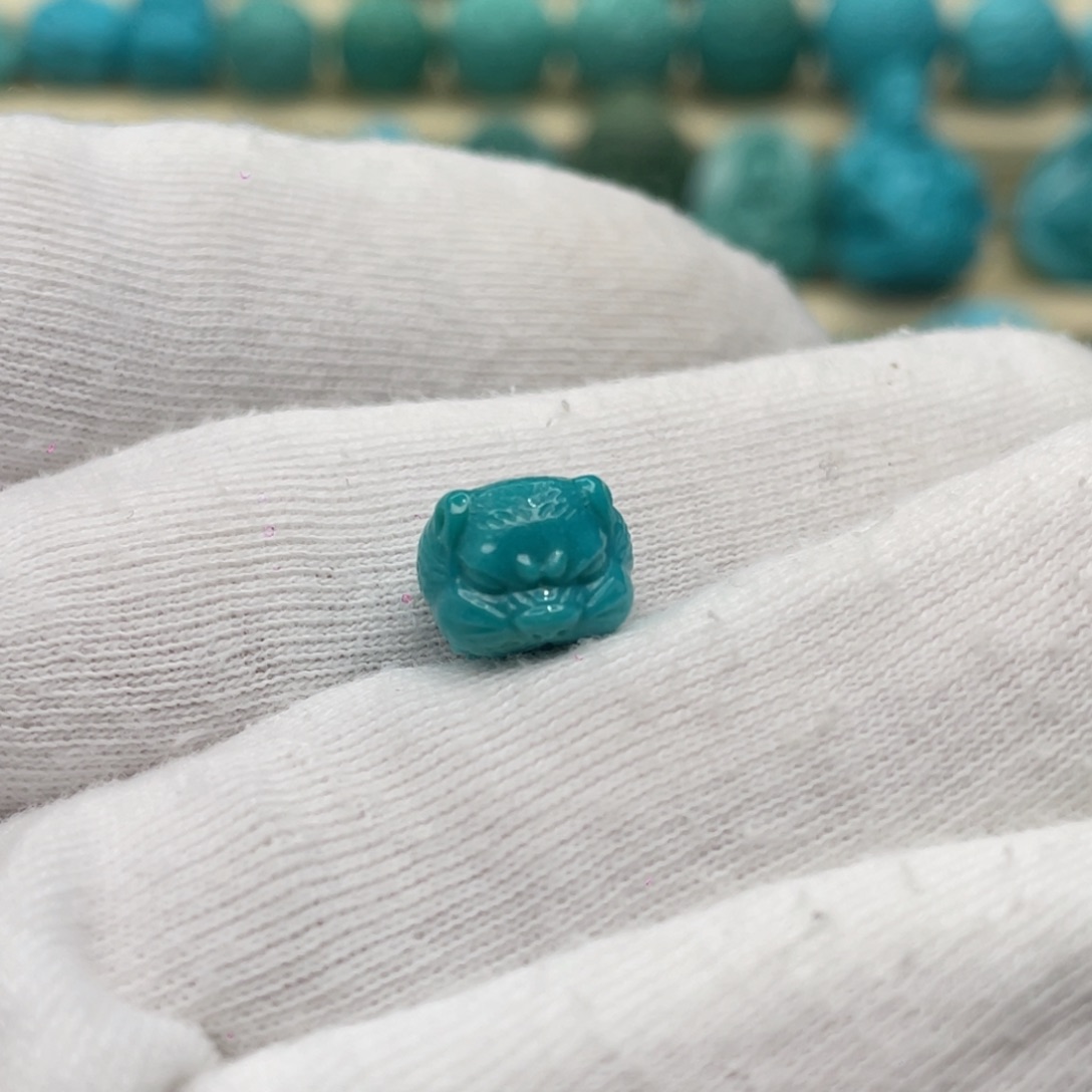 绿松石未镶嵌颈饰卡10.2-7.8