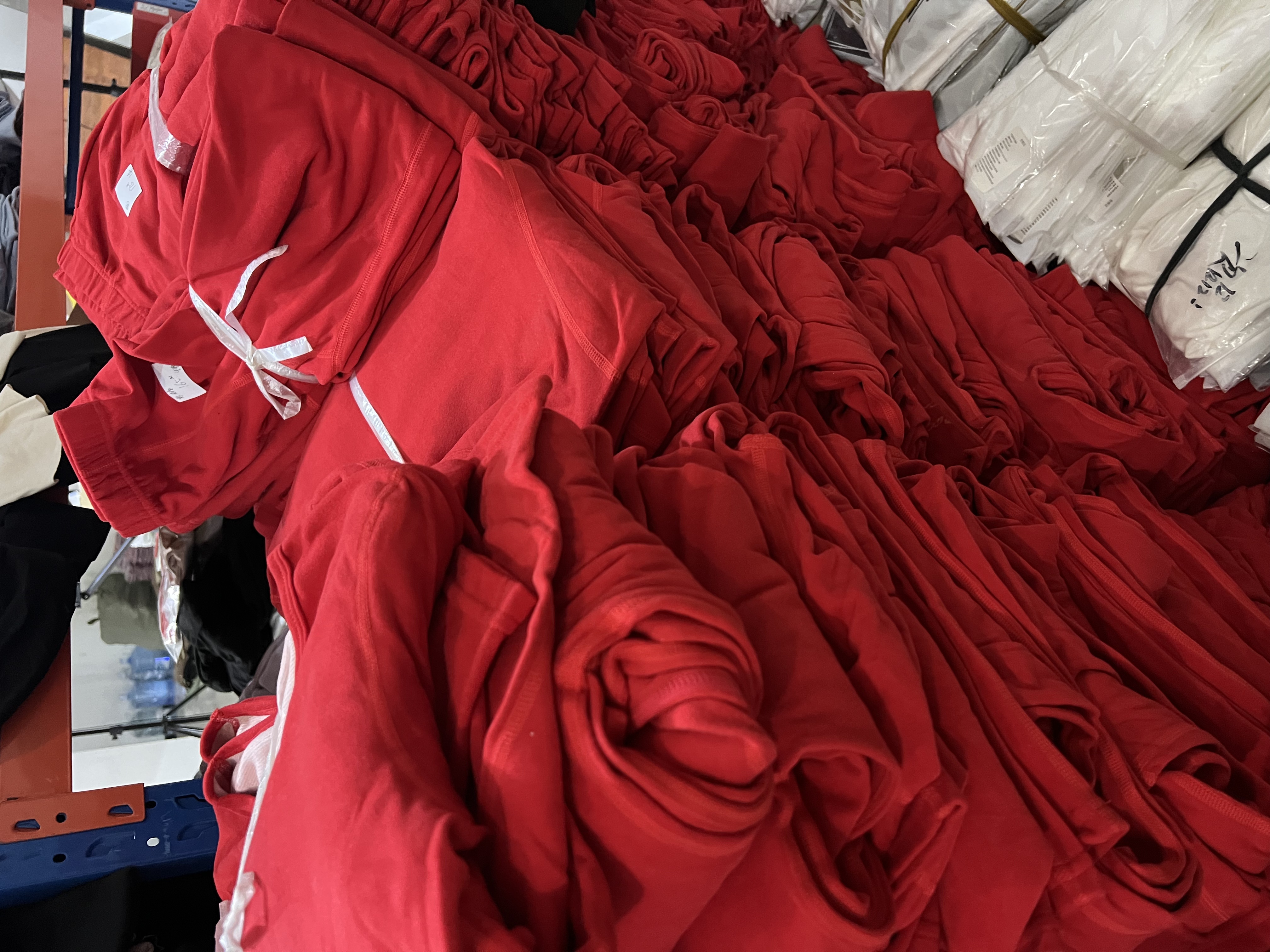 【尾货断码】大红色男女打底衣服裤子单件（高货，偶有微瑕微脏款）