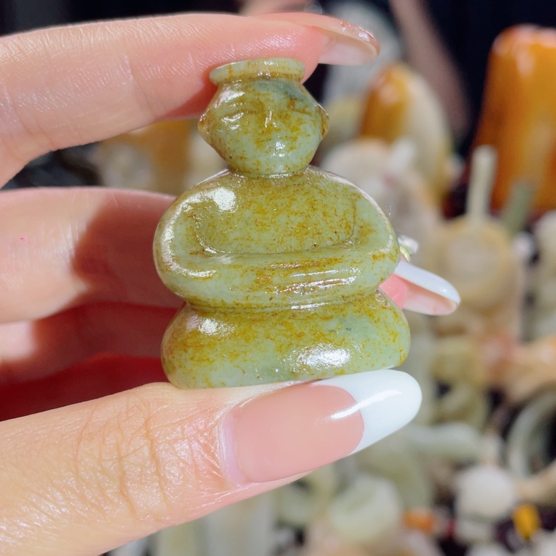 和田玉未镶嵌挂件33