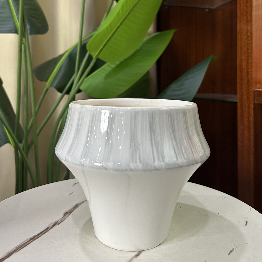 C062口15高16.5透气设计新中式大号花盆适合家用绿植盆栽装饰