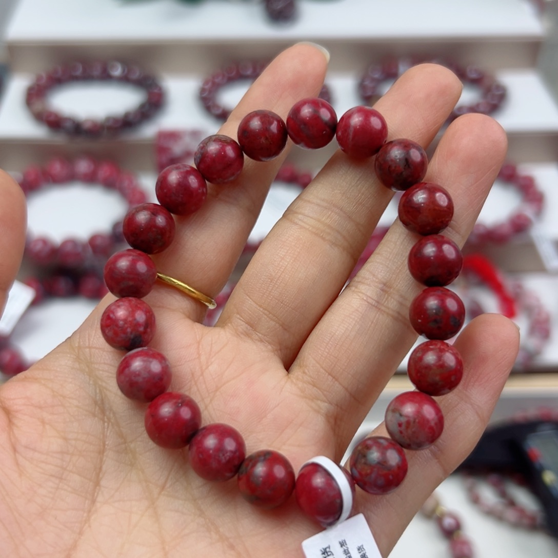 天然辰砂天然原石 卡10 31.3