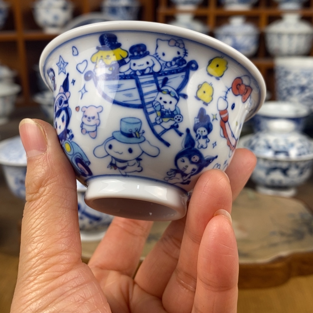 瓷片景德镇陶瓷手绘茶器321
